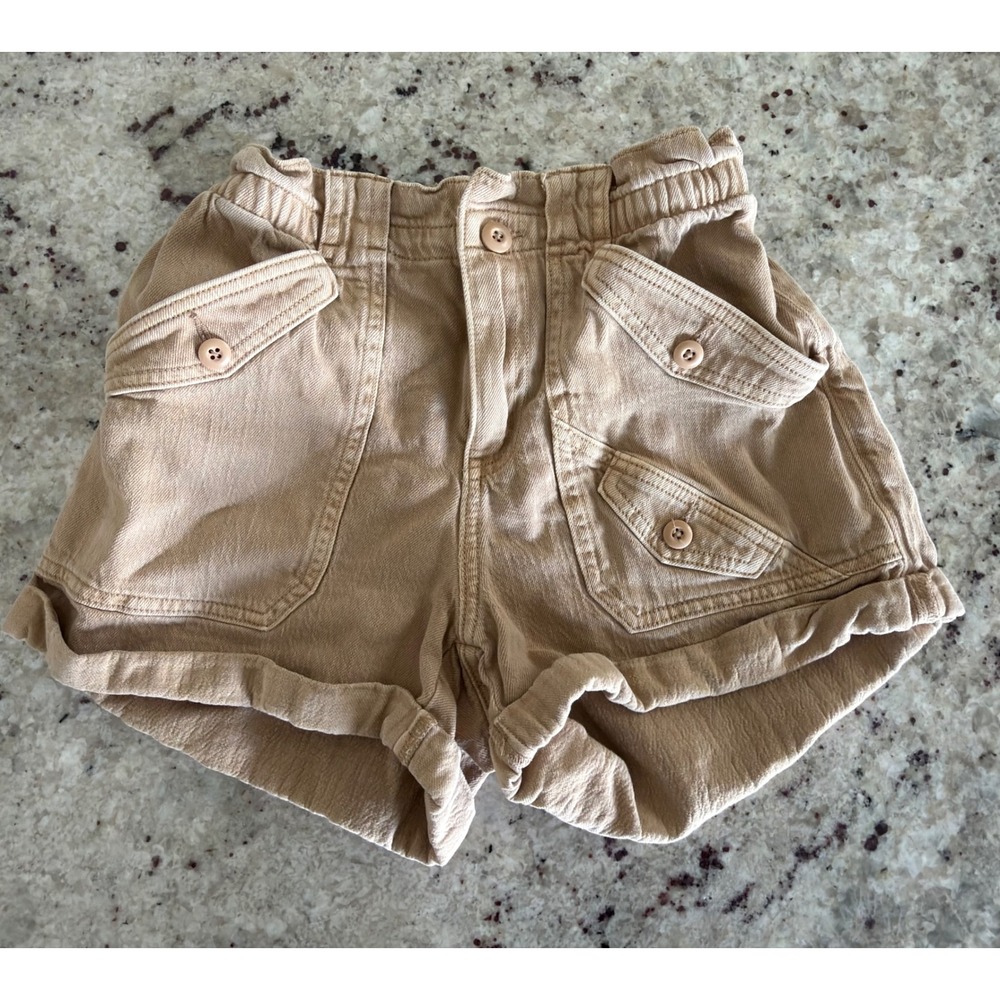 American Eagle Size‎ 0 Tan Paperbag Waist Utility Shorts